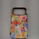 Case Compatible with iPhone 17 Pro,Fall Prevention Hybrid 2-Layer Hard Shell Phone Cover for Girls Boys,Fruit Collage