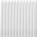 24 Pack White Taper CandlesTaper Candles 10 Inch DriplessUnscented & Smokeless Candlesticks Bulk7-8 Hours Long Burning Tall CandlesIdeal for Christmas Weddings Parties Dinner