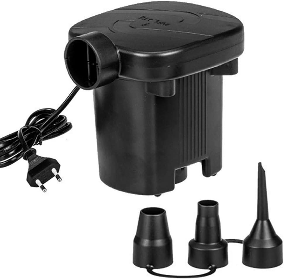Electric Air Pump for Inflatable Swimming Pool, Efficient Air Pump with 3 Nozzles for Blow Up Pool, Pool Floats, Mattresses