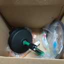 50 Ft Drain Snake, Fast Unclog Snake, Manual & Electric Drain Auger for Shower Sink, Toilet and Kitchen, Plumbing Auger Comes with Gloves and Bag, 1/4 Inch, Green