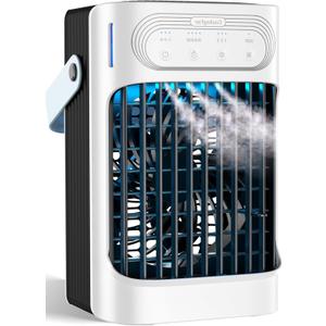 Portable Air Conditioners, 1s fast cooling 16 Standing Fans that Portable AC120 Oscillating 650ml Water Tank, 5Modes & 4Speeds Cooling Fans