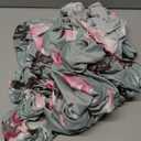 Chair Covers for Dining Chairs Set of 4, Stretchy Soft Parson Chair Covers Removable Washable Kitchen Dining Room Chair Slipcovers with Elastic for Universal Fit (Gray with Flowers)