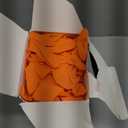 TitanFlex Heavy Duty Orange Industrial Nitrile Gloves with Raised Diamond Texture, Latex Free (6mil/8mil)