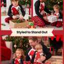 PATPAT Family Christmas Pjs Matching Sets Holiday Jammies Sleepwear Christmas Pajamas for Family Xmas Outfits with Socks (2T, Red Gnome)