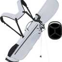 Lightweight Golf Stand Bag, 4-Way Full-Length Dividers, Holds Up to 10 Clubs, 3.7 lbs Golf Bag with Dual Straps & Stand for Driving Range, Par 3, and Standard Courses
