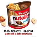 Nutella & GO Chocolate Hazelnut Spread with Cocoa plus Breadsticks, 4 Snack Packs, 1.8 oz Each (EXP 07/26/26)