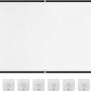 Projector Screen, 4K HD Home Movie Projection Screen, 60"|72"|84"|100"|120"|150" Anti-Crease Theater Screens Indoor Outdoor (100 INCH)