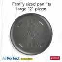 GoodCook AirPerfect Insulated Nonstick Carbon Steel Pizza Pan with Cutting Guides, Perforated Nonstick Pizza Pan, 15.75-Inch, Gray