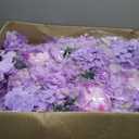 16 Pcs Purple Artificial Flower Wall Panels, Realistic Silk Floral Backdrop with Tiered Petals, 13.8 x 13.8 in for Wedding Decor, Romantic Event Decor, Photo Booth Backgrounds