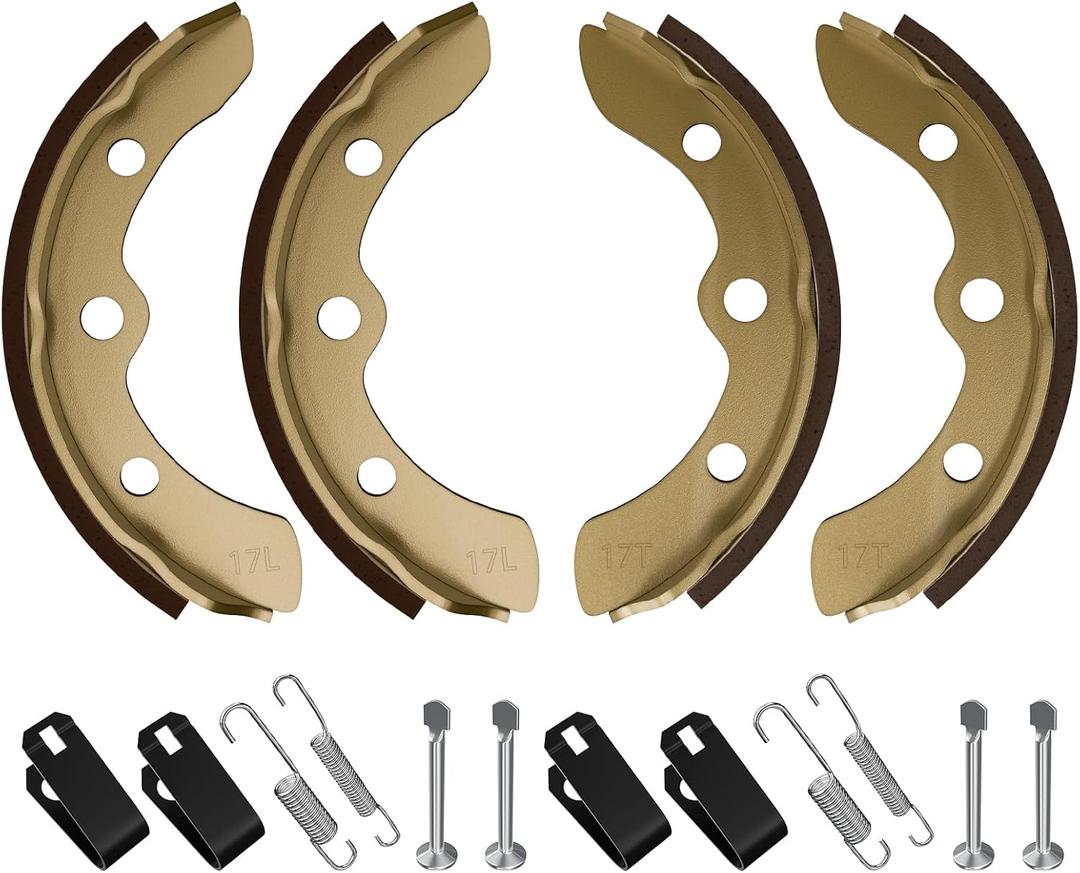 Golf Cart Brake Shoes Spring Kit for Club Car 1995-Up DS and Precedent/Brake Shoes Kit for 1995-Up Club Car DS&Precedent and 2018-Up Tempo, OEM#1018232-01, 1018163-01 (Gold)