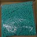 PATIKIL 0.3inch Pom Poms for Crafts, 2000pcs Small Pompoms for Crafts Mini Puff Balls Bulk High Elasticity Fuzzy Balls for Hats Christmas Art, Cyan