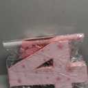 Pink Number 4 Piata with Pinata Stick & Blindfold for Kids Girls Boys 4th Birthday Party Decorations Carnival Games with Hair Claw Clip Gift (Number 4)