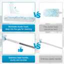 Kefanta Duster Heavy Duty Dusting Kit,5.5 ft Long Extendable Handle with 12 Disposable Microfiber Duster Refills for Home Cleaning, Ceiling,Fan, Blind,Window |Traps 5X More Dust Than Feather Dusters