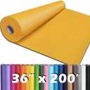 PerkHomy 36" x 2,400" (200') Orange Kraft Paper Roll for Craft Bulletin Board Paper Kids Art Table Covering Crafting Gift Wrapping Bouquet Packing Parcel 80GSM 55LB (Orange, 36" x 200')