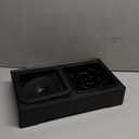 URPOWER 2-in-1 Elevated Slow Feeder Dog Bowls with No-Spill Water Bowl, 4 Height-Adjustable Raised Dog Bowls, Non-Slip Food and Water Bowls with Stand for Small, Medium, Large Dogs, Cats and Pets