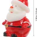 BESPORTBLE Christmas Doll Resin Figurines Set 18 Pcs Miniature Christmas Adornments Shatterproof Small Decorative Artware for Holiday Table and Home D Cor