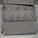 FENTEC 1 Pack Over-the-Door-Shoe-Organizers, Hanging Organizers with Large Pocket Shoe Holder Hanging Shoe Rack for Closet Shoe Organizer for Wall, Over Door Organizer with 15 Pockets Gray