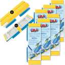 LOLA Squeeze Matic Butterfly Sponge Mop Refill, 9", 6 Pack Replacement Head, Floor Cleaning, Comparable w/Quickie Type S Sponge Mop Refill