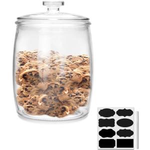 1/2 Gallon glass jars, Cookie Jar & Candy Jar with Lid, Large Food Storage Container,glass jar with lid for Buffet, Coffee & Flour, Laundry Room Storage & Pantry 1/2 Gallon glass jars, Cookie Jar & Candy Jar with Lid, Large Food Storage Container,glass jar with lid for Buffet, Coffee & Flour, Laundry Room Storage & Pantry