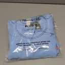 Blooming Jelly Womens Dressy Casual Blouses 3/4 Sleeve V Neck Ruffle Tops Business Ladies Summer Trendy Fashion Work Shirt (Light Blue)