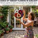 Colorful Flower Bouquet Suncatcher Sun Catchers Indoor Window Gifts 7.8"