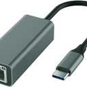 ROTOPATA USB C to Ethernet Adapter, Driver Free USB C to RJ45 Gigabit Ethernet Adapter Compatible for MacBook Pro|Air, iPhone 15 Pro|Max, Windows XP, MAC OS, Linux