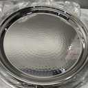 2 x Hammered Stainless Steel Trays – Round Silver Serving Trays - Metal Serving Tray - 2 Pc - Large Tray 15” Medium Tray 13” - Decorative Platters – by Colleta Home