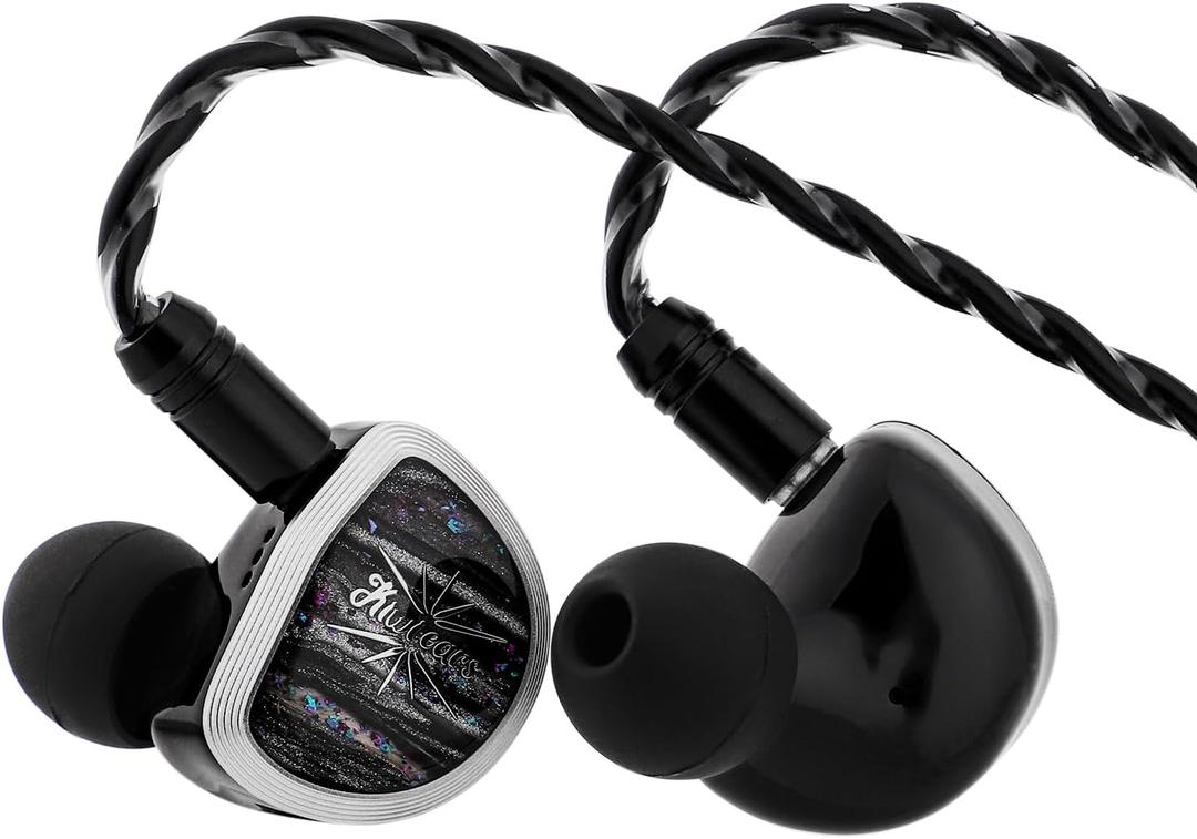 Linsoul Kiwi Ears Aether in Ear Monitor, 15.3mm Large Planar Driver IEM Earphone, HiFi Wired Earbuds, Gaming Earbuds with 2Pin Detachable Cable for Professional Musician Audiophile Gamer