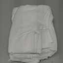 NICETOWN Semi Sheer White Curtains 84 inch Long, Rod Pocket & Back Tab Sheer Linen Curtains & Drapes Balance Privacy & Light Panels for Bedroom/Living Room, W52 x L84, 2 Panels