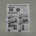Light Blocking Strips, Light Blockers for Window Shades and Blinds, Block Light Along The Sides Blackout Side Tracks for Bedroom, White 2 Pcs, 
58"L x 1.6"W