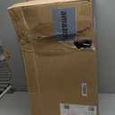 Keter Set of 2 Modern 22Inch Tall Outdoor Flower Pots  Large Resin Tapered Planters for Outdoor Plants, Front Porch & Patio Decor, WoodLook Design, Graphite