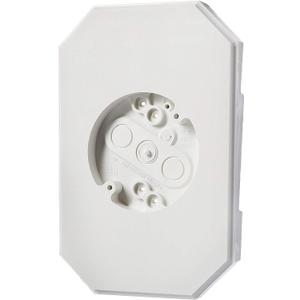 2 Pack Vinyl Siding Mounting Blocks, 8141DBL Outdoor Light Mounting Block with Builtin Electrical Box, Siding Mount Kit for 1/2 inch Lap Double and 4 inch, White