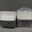 Tatuo 100 Pcs Football Party Decoration 1.1 lb Football Paper Serving Food Trays Disposable Snack Serving Trays for Birthday Party Supplies Sport Game Events Favors Decorations