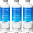 Waterdrop WD-F45 Replacement for Samsung DA97-17376B, HAF-QIN/EXP, DA97-08006C, RF28R7201SR, RF28R7351SG, WD-F45, Refrigerator Water Filter, 3 Filters