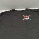 Pirate Shirt Women Vintage Graphic Oversized Skeleton Shirt Funny Casual Skull Short Sleeve Top (X-Large, Black)