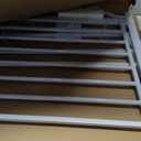 50" Extra Tall Baby Gate No Drilling, Auto Close Dog Gate, White