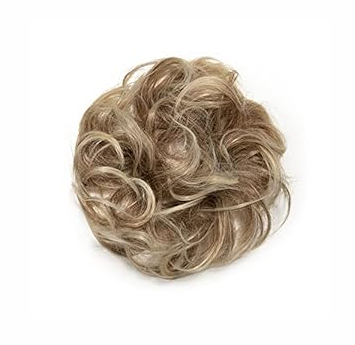 Juvabun Auburn Messy Bun Hair Piece for Women  Curly Hair Extensions, Instant Volume Hair Bun Maker, Synthetic Updo Hairpiece for Thin Short Hair, Natural Blend Messy Bun Extension