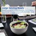 Homestockplus Non Ceramic 68 Oz Salad Bowls,Large Serving Bowls 6 Pcs Unbreakable Ramen Bowl for Salad,Soup,Ramen,Noodle,Oatmeal,Snack Apply to Kitchen, Freezer,Dishwasher & Microwave Safe