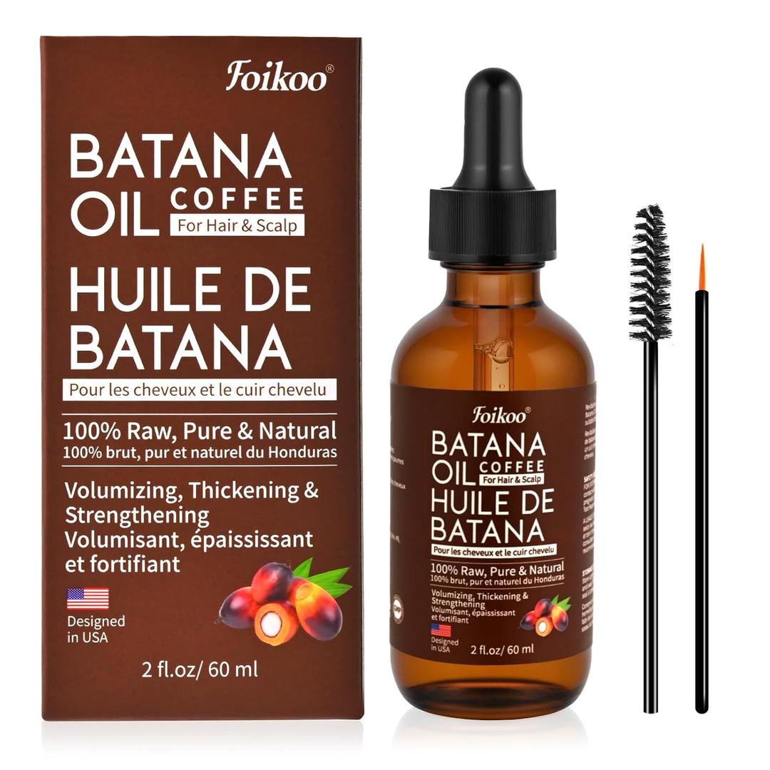 3 x Batana Oil for Hair Growth Dr Sebi Organic, 100% Raw Pure & Natural Botana Oil from Honduras, Deeply Nourishing Scalp for Hair Thicker and Stronger