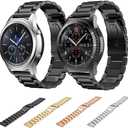 Stainless Steel Watch Band Quick Release Premium Brushed Matte Metal Watch Strap Bracelet 16mm 18mm 20mm 22mm 24mm Universal Stainless Steel Smartwatch Replacement Band Strap Men Women