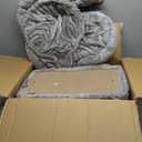 Heybly Tall Cat Tree for Large Cat, 80-inch Multi-Level Cat Tower for Indoor Cats with Large Baseboard, Condo Furniture with 2 Widened Plush Perches,Scratching Board and Big Caves, Light Gray HCT038W