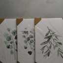 Green Botanical Wall Art Sage Plant Canvas Pictures Eucalyptus Wall Decor Watercolor Leaves Prints Minimalist Leaf Poster Natural Artwork Flower Painting for Living Room Bedroom 16x24x3 Inch Unframed