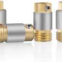 Mxmoonant Grinding Bits for Stained Glass Grinder, 5/8inch x2pc & 1inch x2pc with Threaded for Automatic Water Supply 4 Pack