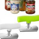 Cap Crack Jar Opener 2026 New Adjustable Multi-Lid Can Opener for Weak Hands - Ergonomic Non-Slip Grip, One-Hand Operation, Opens Bottles Cans Jars Effortlessl (White Green)