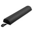 Saloniture Half Round Massage Table Bolster Pillow Pad - 26 x 6 x 3 Inch - Black