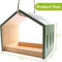 Wooden Bird Feeder, Easy to Assemble Outdoor Birdfeeder for Wild Birds, Ideal for Nature Enthusiasts & Backyard Bird Lovers