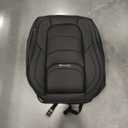 Leather Car Seat Covers, Full Set Waterproof Seat Covers Universal Fit for Cars Trucks SUV Pick-up, Automotive Seat Covers Protectors Include Front and Rear, Black