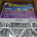 Filtrete 20x25x5 Air Filter MERV 12, MPR 1550 Certified Asthma & Allergy Friendly 1-Pack, Fits Trion AirBear, AC Furnace HVAC Filters, Pleated Electrostatic (Actual Size 19.56 x 24.13 x 4.75 in)