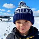 Kids Beanie Hat with Pom,Children Warm Knitted Pompom Hat,Boys Girls Beanie Cap&Winter Hat,Knitted hat Gift for Fans. (Dal Solid Color)