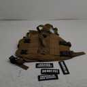 WINSEE Service Dog Vest Harness for Large Dog, Tactical Working MOLLE Vest with 4 Pet Patches, No Pull Heavy Duty Harness for Training Walking (Brown)